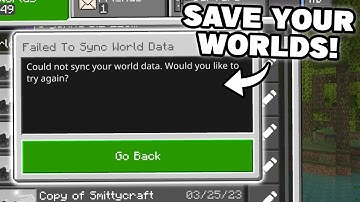 How to Fix The Failed to Sync World Data Error on Minecraft Xbox! Fix Corrupted Worlds! 2023