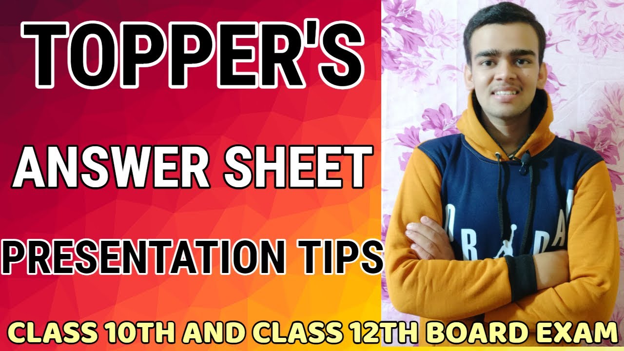 How to Present Answers In The Board Exam Paper Presentation Tips For