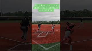Dropped 3rd strike for an out