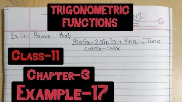 Example-17.sin5x-2sin3x+sinx/cos5x-cosx=tanx,Class-11