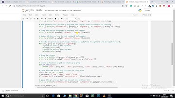 Data Analysis on Pandas dataframe