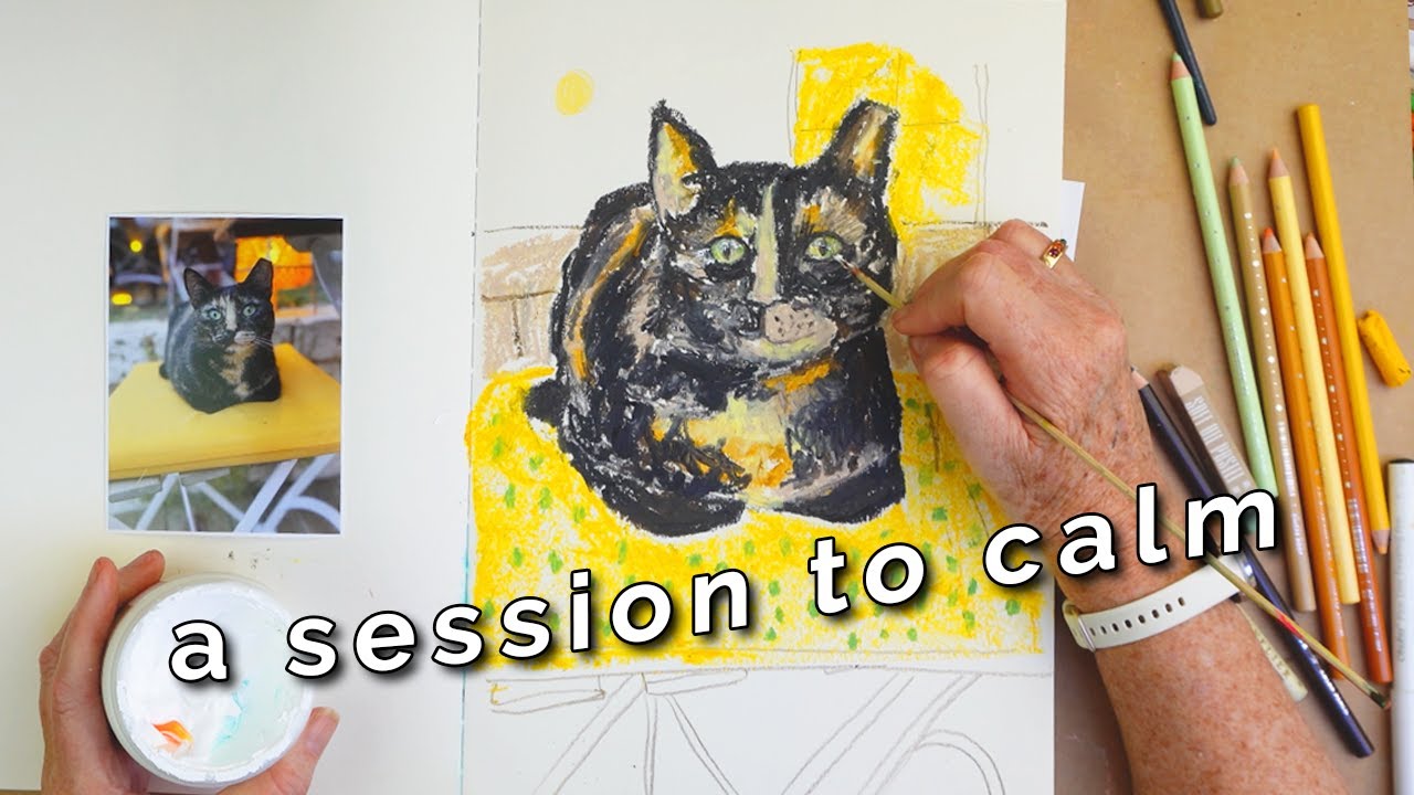 A relaxing kitty art session 😺💗 [[ with creativity binurals ]]