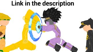 Dc2 JoJo (link), jotaro Vs Dio test 2, drawing cartoons 2 JoJo stick fight test