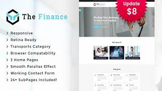 The Finance - Business Consulting and Professional Services HTML Template | Themeforest Website