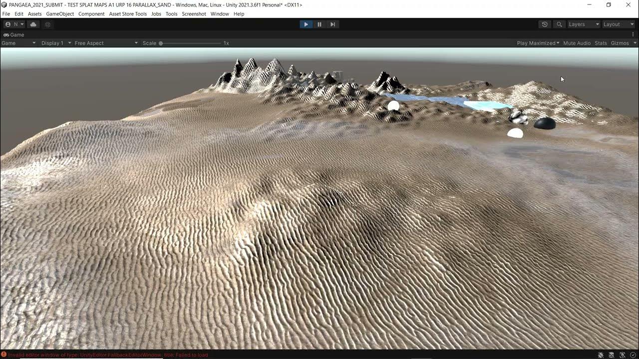 InfiniSPLAT shader graph based splat mapping, work on sand - YouTube