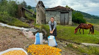 Visiting Our 100-Year-Old Water Mill, Traditional Albanian Pie 🔥🥧