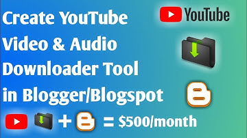How to make Youtube video & audio downloader website in blogger Saif Shopping Tv