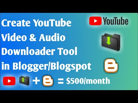 How to make Youtube video & audio downloader website in blogger Saif Shopping Tv