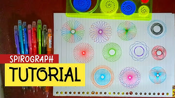 SPIROGRAPH ART TUTORIAL PART 1 - SPIROGRAPH DRAWING