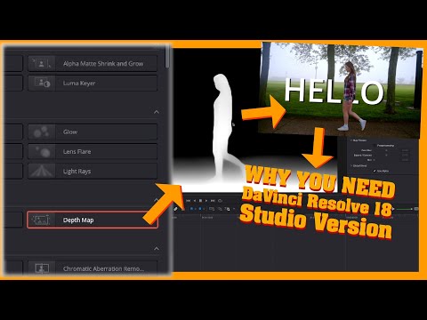 Depth Map This is why you Need to get the studio version of DaVinci Resolve 18