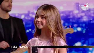 valentina j'imagine en live (gagnante de l'eurovision junior 2020) téléthon 2020