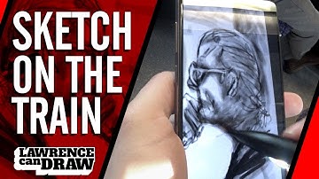 Phone Sketch on the Train