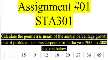 STA301 Assignment #01 | STA301 Assignment No 1 Solution Spring 2023