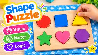 Puzzle Time | Match the Shapes and Put It Together