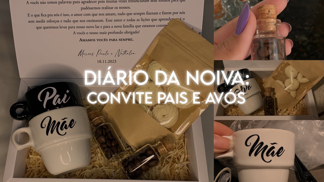 DIÁRIO DA NOIVA #4: CONVITE DOS PAI, AVÓS E PASTORES.
