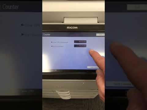 How to retrieve a meter reading on RICOH AFICIO MPC 2002 and 3003 ranges