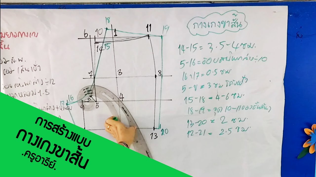 แบบ กางเกง ขา สั้น  New  39-การสร้างแบบ\