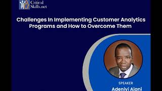 Challenges with Customer Analytics Webinar