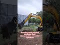 Shanding small wheeled excavator field demonstration excavator operation