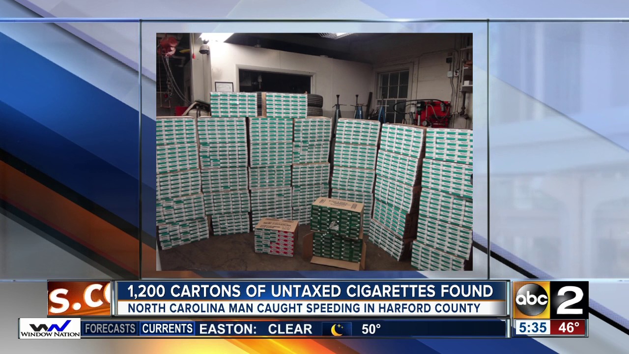 untaxed tobacco Police: 1200 untaxed cigarette cartons seized on I-95