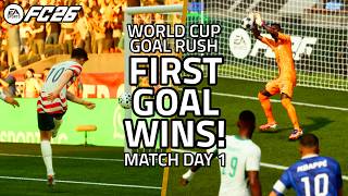 First Goal Wins: FC26 World Cup 2026 Goal Rush Match Day 1