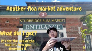 Looking for comics at the Sturbridge Flea Market
