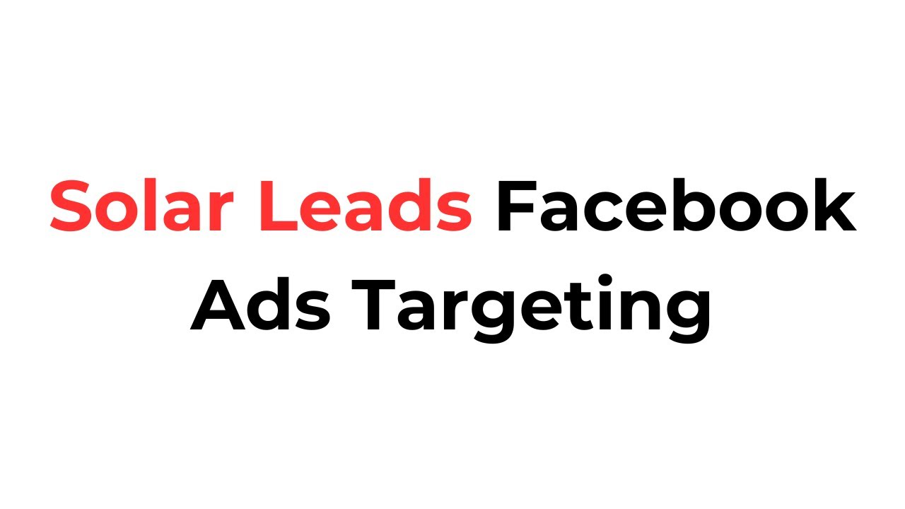 Targeting Homeowners With Facebook Ads