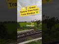 Monsoon Train Journey 🌧️🚆 | Green Nature View from Train Window 💚#shorts #trending