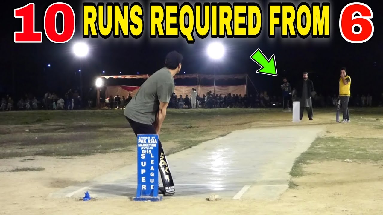 10 RUNS NEED 6 BALLS MOST THRILLING MATCH IN TAPE BALL PAKISTAN CRICKET ...