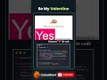 Creative Be My Valentine Card Ideas for Your Website | CodewithLord