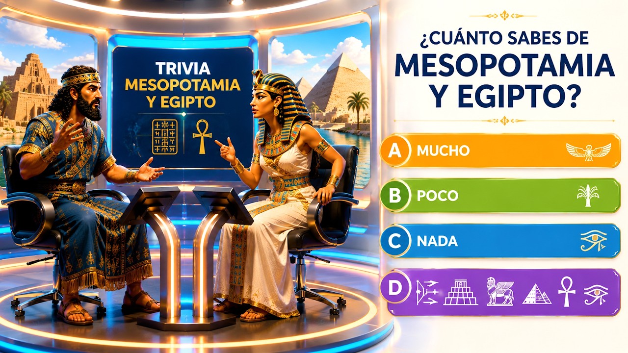 TRIVIAL HISTÓRICO 1 MESOPOTAMIA y ANTIGUO EGIPTO Test de preguntas de Historia