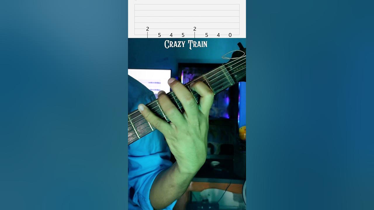 Ozzy Osborne - Crazy Train Guiter Tab Tutorial #ozzyosbourne #music #guitar