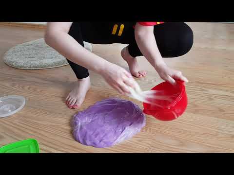 Mixing slime with sticky slime | Slime Mixing
