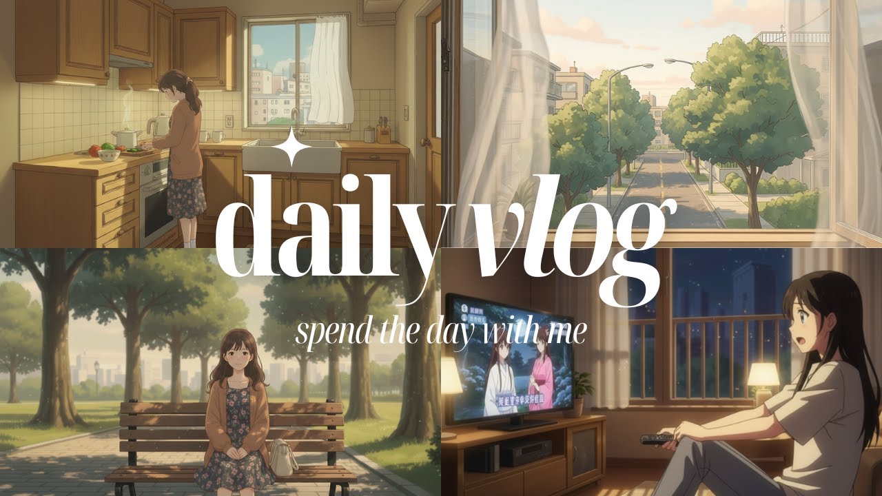 A Cozy Ghibli Day of Living Alone 🌿 Slow Morning, Cooking, Cleaning & Evening Routine
