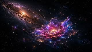 The Celestial Bloom | 3 Hour 4K Space Screensaver TV Wallpaper
