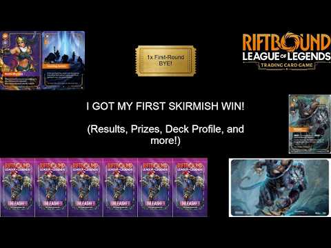 I GOT MY FIRST SKIRMISH WIN! (Results, Prizes, Deck Profile, and more!) | Riftbound