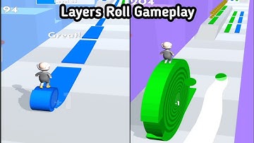 Layers Roll Android Gameplay Level 81-85 | Android Gaming Videos | Funny Video Games | #shortgaming