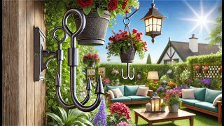 🌳 STAUKOK Double Shepherds Hooks for Outdoor | Best Shepherd Hooks Outdoor Heavy Duty 🌳