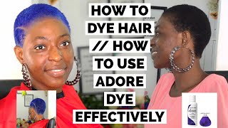 LOW CUT//BLUE HAIR // HOW TO USE ADORE DYE EFFECTIVELY. CUTS S1E3 THEGABRIELS