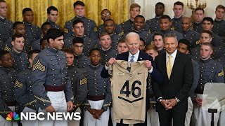 Biden presents Commander-in-Chief's Trophy to the Army Black Knights