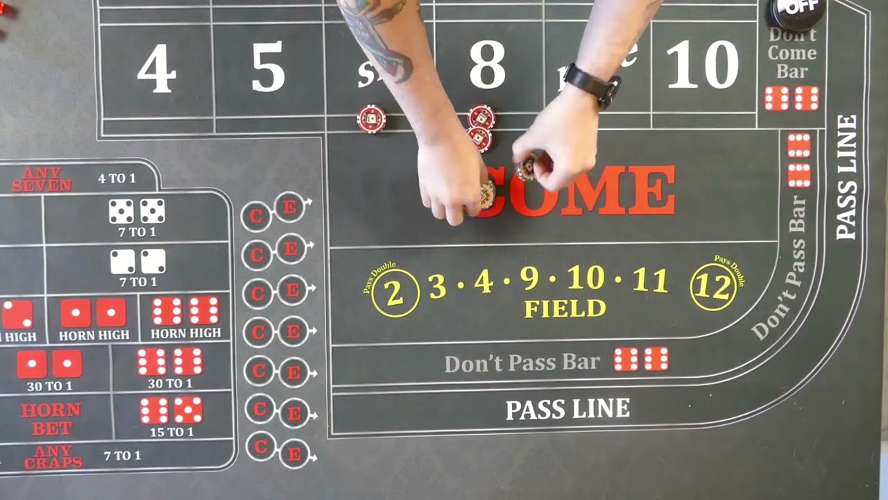 Dealing craps, press moves and alternate press moves