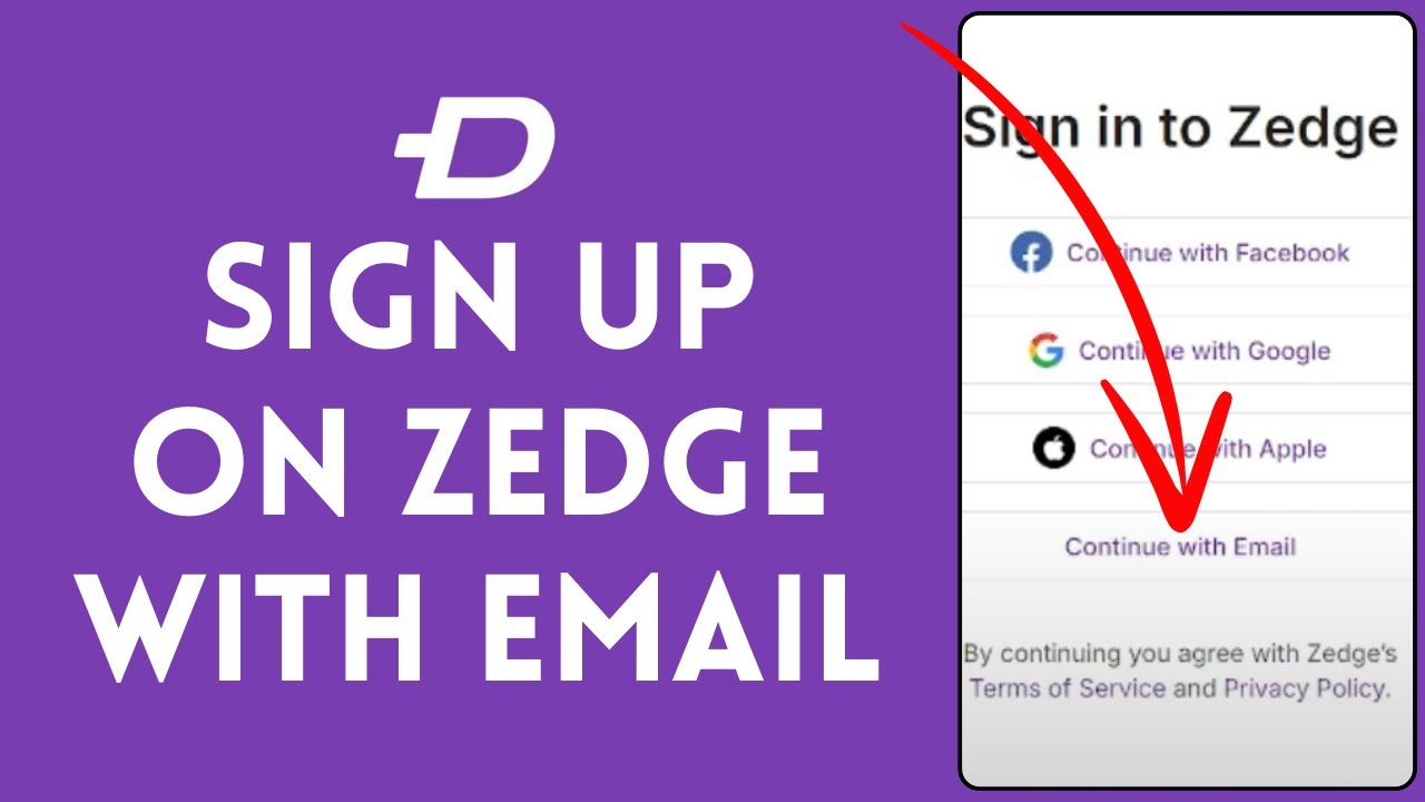 How to Sign Up with Email in Zedge 2024? Create Zedge Account
