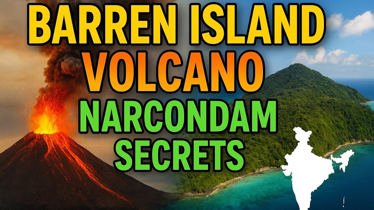 India's Only Active Volcano🌋 in A& N Islands.