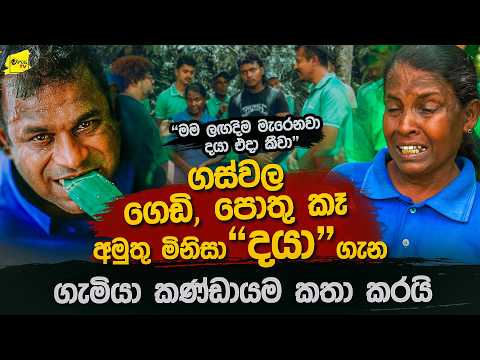 "මම මැරෙයි ලගදීම කියා දයා එදා ගියා" ගස්වල කොල පොතු කෑ දයාගේ වියෝව ගැන ගැමියා කණ්ඩායම කියන කතාව