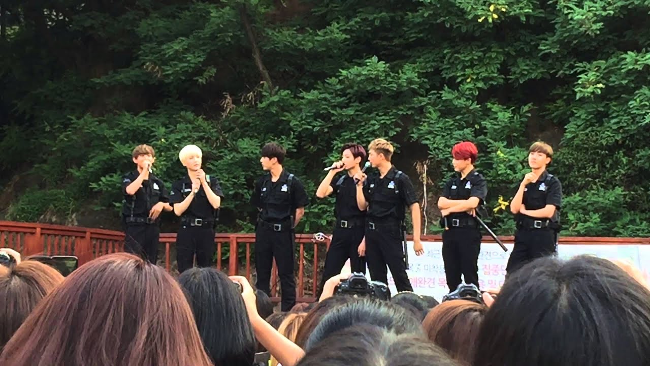150705 방탄소년단 구암공원 팬미팅 노래한소절