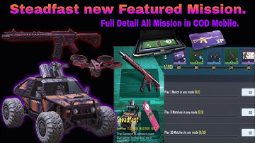 Steadfast new Featured Mission. Full Detail All Mission in COD Mobile. #Codplusgtagamer