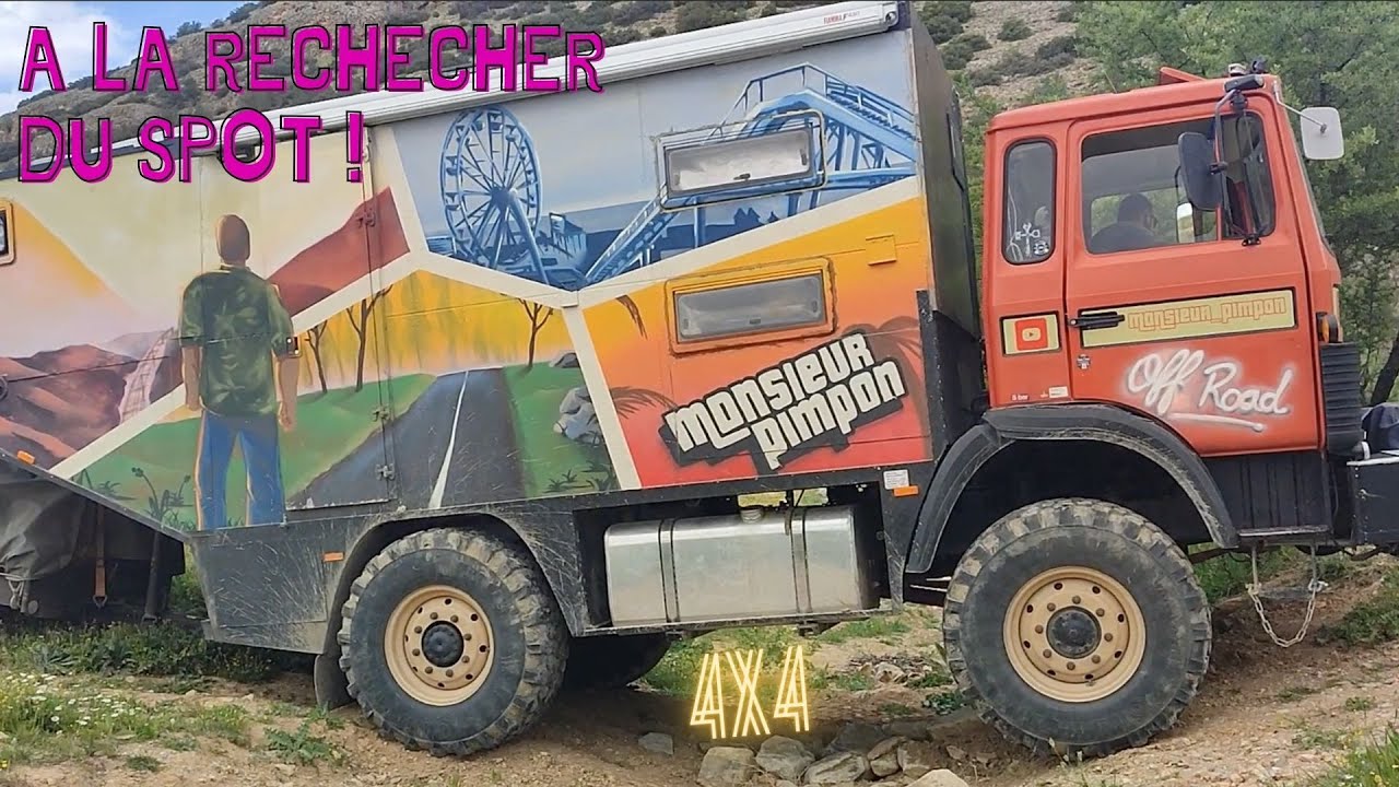 On à risqué avec le camion spot 4x4 pas toujours accessible off-road