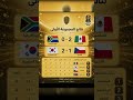 نتاءج مباريات المجموعه الاولى في كاس العالم 🏆 #football #كوره