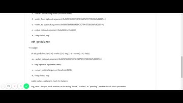 Ethereum JSON RPC API
