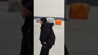 Зимняя, ночная ловля леща